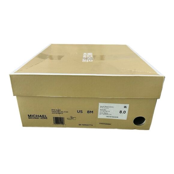 Michael Kors Red Suede Wood-Platform Clogs - Picture 10 of 10